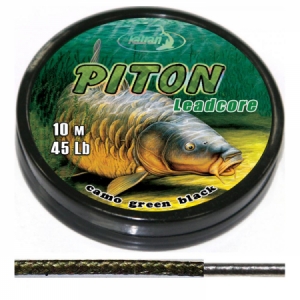 Olovená šnúrka Katran Piton Leadcore Camo Green Black