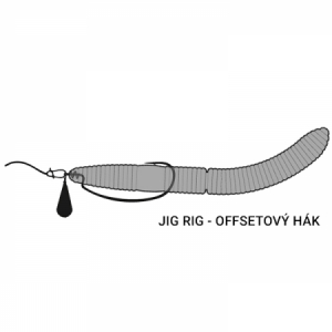 Libra Lures Fatty D´Worm 75 - krill
