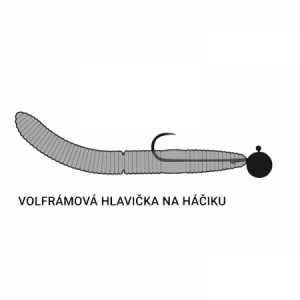 Libra Lures Fatty D´Worm 75 - krill
