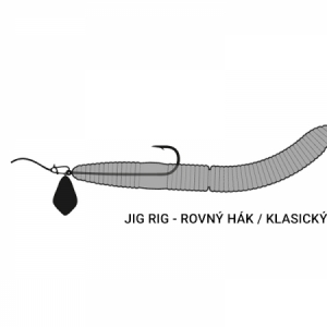 Libra Lures Fatty D´Worm 75 - krill