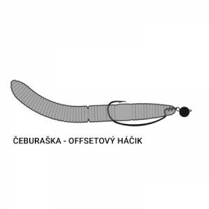 Libra Lures Fatty D´Worm 75 - krill
