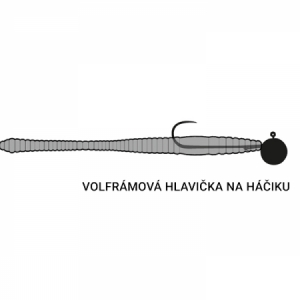 Libra Lures Dying Worm 80- krill