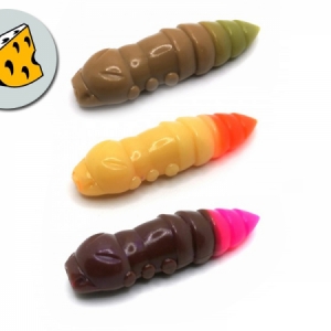 Larva FishUP Pupa 3,2cm - dvojfarebná, syr