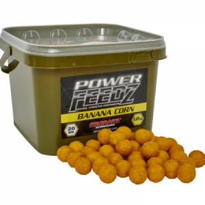 Boilies Starbaits Power Feedz Banana Corn 1,8kg - banán/kukurica