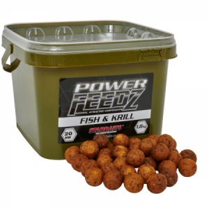 Boilies Starbaits Power Feedz Fish & Krill 1,8kg - ryba a krill