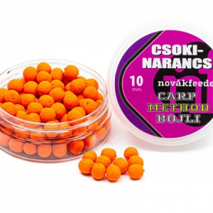 Boilies Novák Feeder Carp Method 10mm - čokoláda/pomaranč