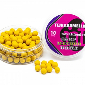 Boilies Novák Feeder Carp Method 10mm - mliečny karamel