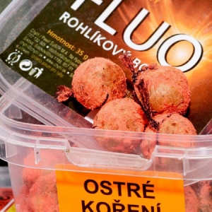 Rohlíkový boilies FLUO na niti 14mm 