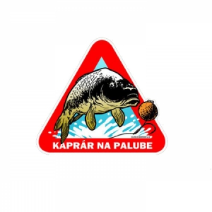 Nálepka na auto - Kaprár na palube