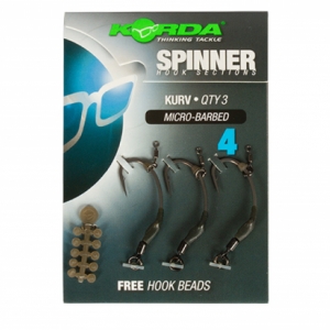 Koncová montáž Korda Spinner Kurv 3ks + stopery na háčik
