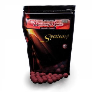 Tvrdené boilies Sportcarp Mulberry Garlic Hard Ons - moruša cesnak