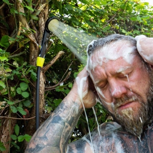 Sprcha s kanistrom RidgeMonkey Outdoor Power Shower Full Kit