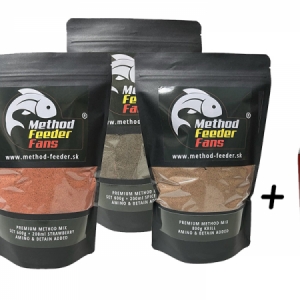 Krmivo + zálievka Method Feeder Fans Premium Method Mix Set