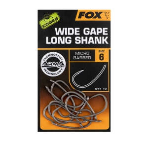 Háčik Fox Edges Wide Gape Long Shank