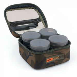 Taška na nástrahy a dipy Fox Camolite Glug 6 Pot Case