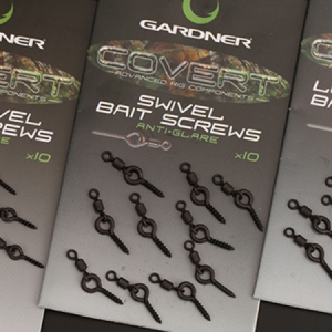 Skrutka s obratlíkom na boilies Gardner Covert Swivel Bait Screws