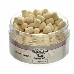 Dumbelky Bait-tech Special G White Wafters - neutrálne vyvážené