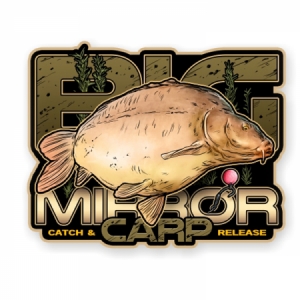 Nálepka na auto - Big Mirror Carp 2