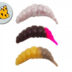 Larva FishUP Ozi 3cm - dvojfarebná, syr