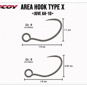 Háčik na voblery Decoy Area Hook Type X Jove