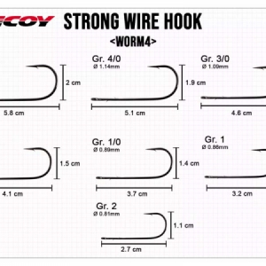 Háčik Decoy Worm 4 Strong Wire