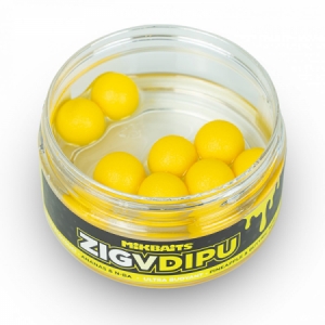 Ultra plávajúce fluo boilies Mikbaits Zig v dipe 15mm