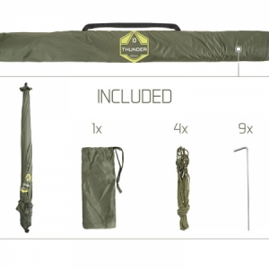 Dáždnik s bočnicou Delphin Thunder FullWall 2,5m