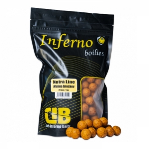 Boilies Carp Inferno Nutra Line Malina - Broskev