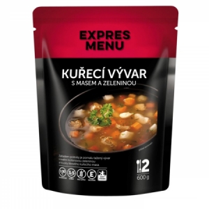 Expres Menu Kurací vývar s mäsom a zeleninou - 2 porcie