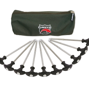 Stanové kolíky EHMANNS Hot Spot Steel Bivvy Pegs