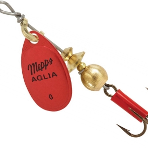 Mepps Aglia Platinum - červená