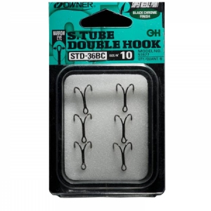 Dvojháčik Owner S.Tube Double Hook, 6ks